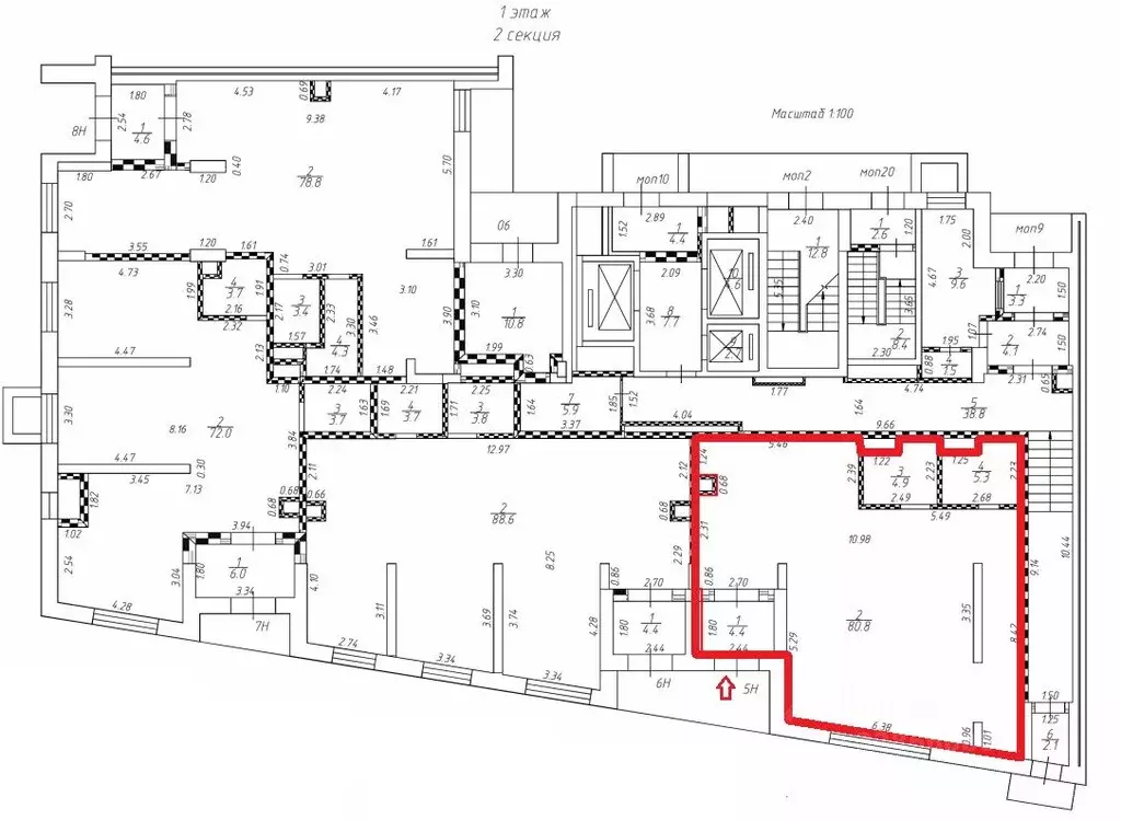 Помещение свободного назначения в Москва 6-я Радиальная ул., 7/1к1 (99 ... - Фото 2