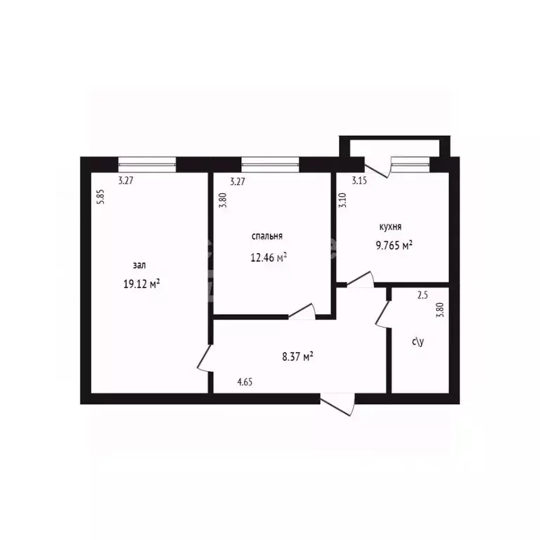 2-к кв. Дагестан, Дербент пер. Карла Маркса, 57 (58.0 м) - Фото 2