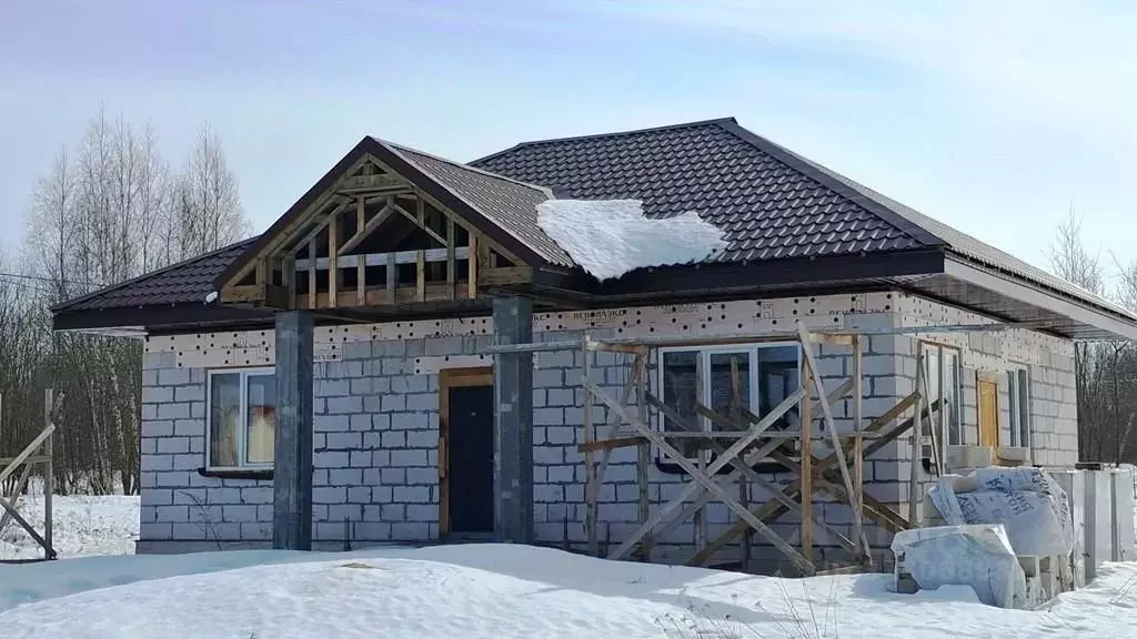 Дом в Тульская область, Заокский район, Страховское с/пос, д. Скрипово ... - Фото 1