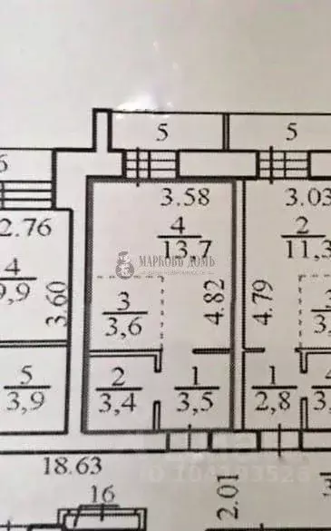 Студия Новосибирская область, Новосибирск Кубовая ул., 96/2 (24.2 м) - Фото 1