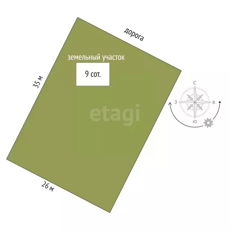 Участок в Тюменская область, Тюменский район, с. Салаирка  (12.0 сот.) - Фото 2