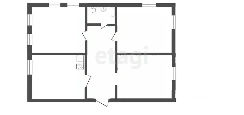 Дом в Бурятия, Иволгинский район, Сотниковское с/пос, с. Сотниково ул. ... - Фото 2