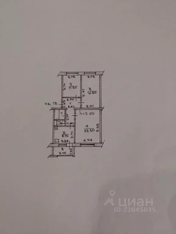 3-к кв. Чувашия, Чебоксары Московский просп., 20 (71.0 м) - Фото 1
