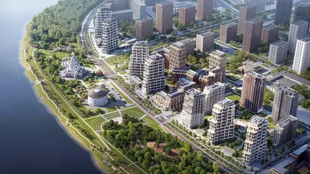 1-к кв. Москва Вивальди кв-л, Клубный Город на Реке Примавера жилой ... - Фото 0