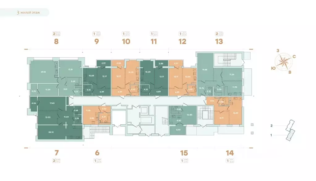 2-к кв. Иркутская область, Иркутск ул. Петрова, 16 (81.2 м) - Фото 1