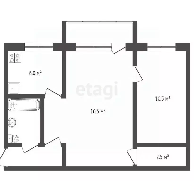 2-к кв. Смоленская область, Смоленск ул. Гарабурды, 17в (50.0 м) - Фото 0