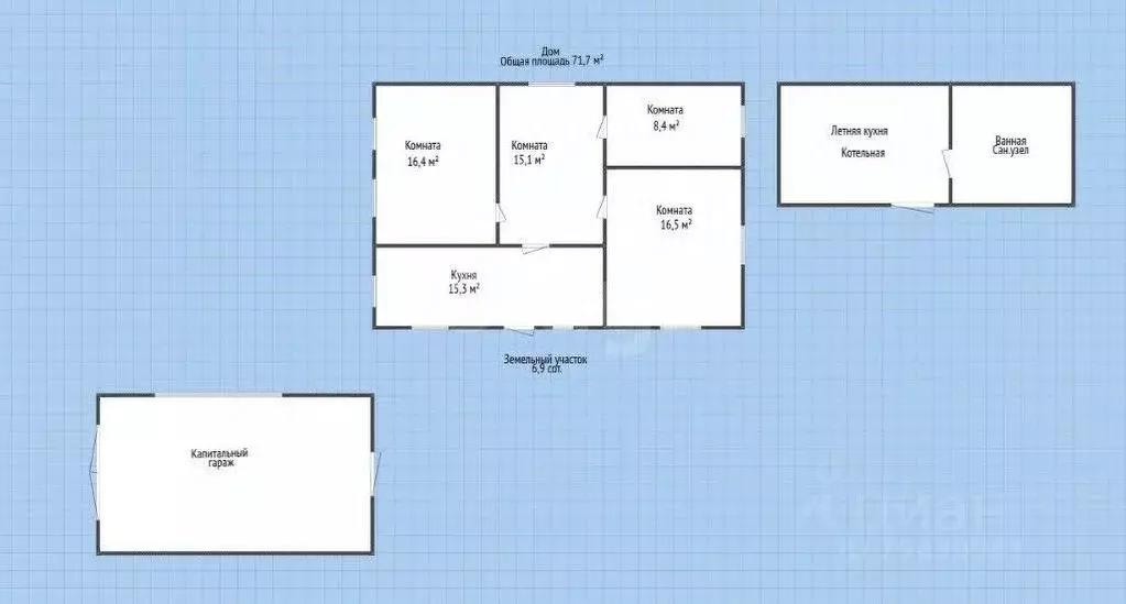 Дом в Адыгея, Майкоп Привокзальная ул. (72 м) - Фото 2