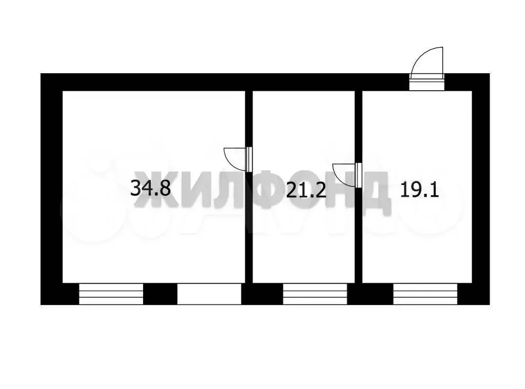 3-к. квартира, 75,1 м, 1/9 эт. - Фото 0