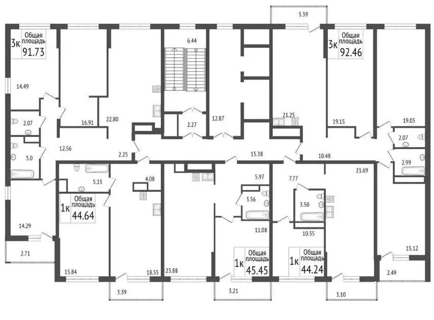 3-к кв. Тюменская область, Тюмень ул. Разведчика Кузнецова, 5 (92.46 ... - Фото 1