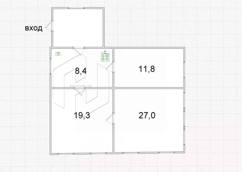 дом в мордовия, рузаевка ул. тельмана, 35 (67 м) - Фото 1