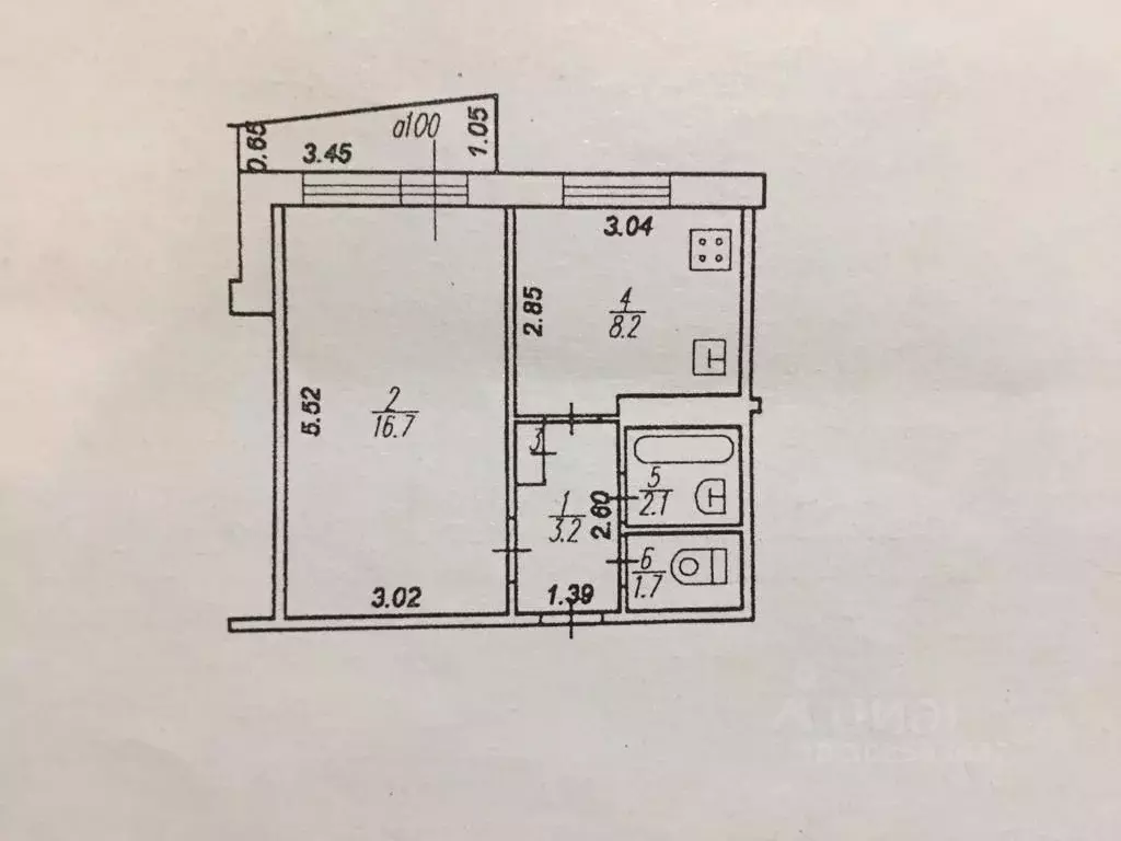 1-к кв. Рязанская область, Рязань Касимовское ш., 46 (32.0 м) - Фото 0