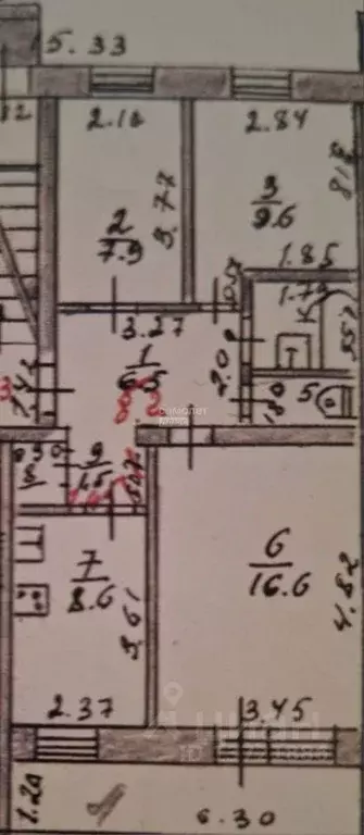 3-к кв. Ямало-Ненецкий АО, Ноябрьск Сибирская ул., 200 (56.1 м) - Фото 2