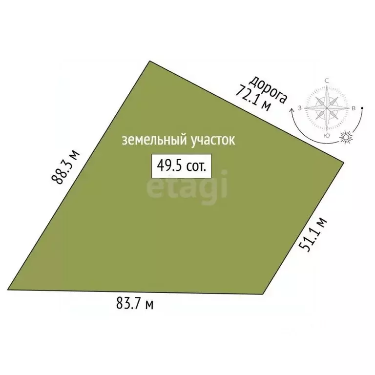 Участок в Крым, Феодосия муниципальный округ, с. Виноградное ул. ... - Фото 2