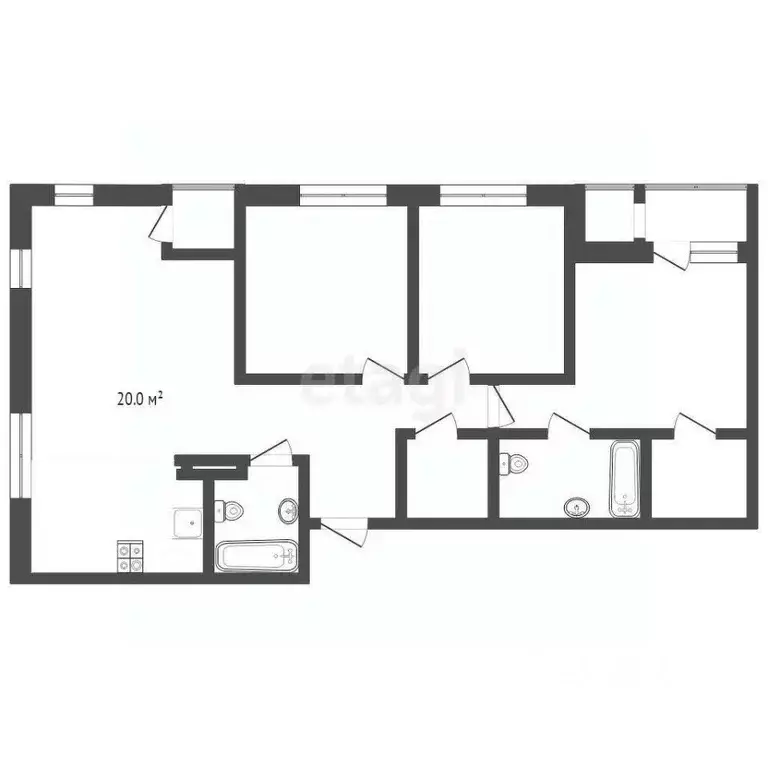 3-к кв. Тюменская область, Тюмень ул. Муравленко, 11 (92.0 м) - Фото 1