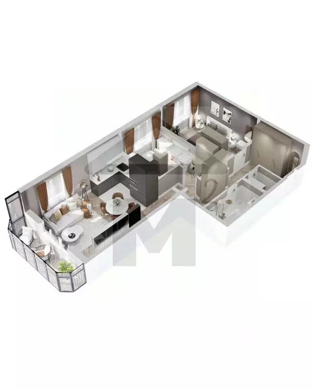 3-к кв. Хакасия, Абакан ул. Богдана Хмельницкого, 242 (65.21 м) - Фото 1