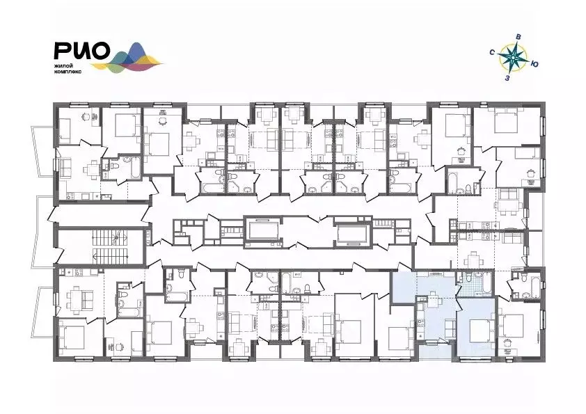 1-к кв. Удмуртия, Ижевск Воткинский жилрайон, Рио жилой комплекс, 2 ... - Фото 1