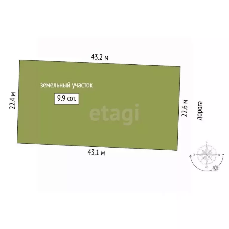 Участок в Тюменская область, Тюмень Большое Царево-1 СНТ,  (9.94 сот.) - Фото 2