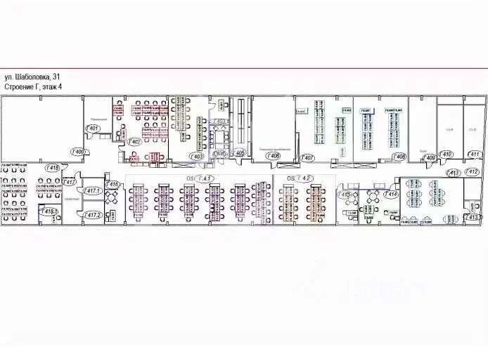 Помещение свободного назначения в Москва ул. Шаболовка, 31Г (1107 м) - Фото 2