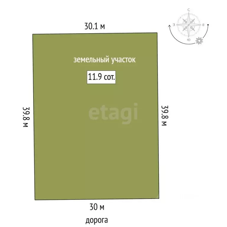 Участок в Марий Эл, Медведевский район, Руэмское с/пос, д. Рябинка ул. ... - Фото 0
