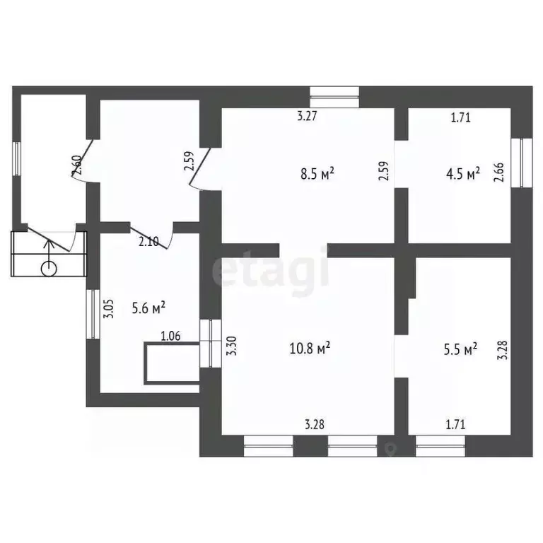Дом в Башкортостан, Стерлитамак Северный мкр, ул. Котовского (45 м) - Фото 1
