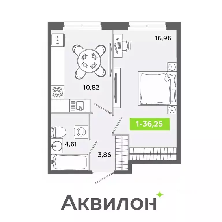 1-к кв. Ленинградская область, Всеволожский район, Заневское городское ... - Фото 0