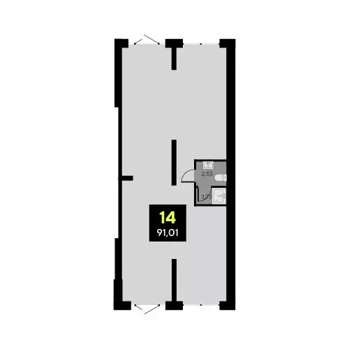 Офис (91.01 м) - Фото 1