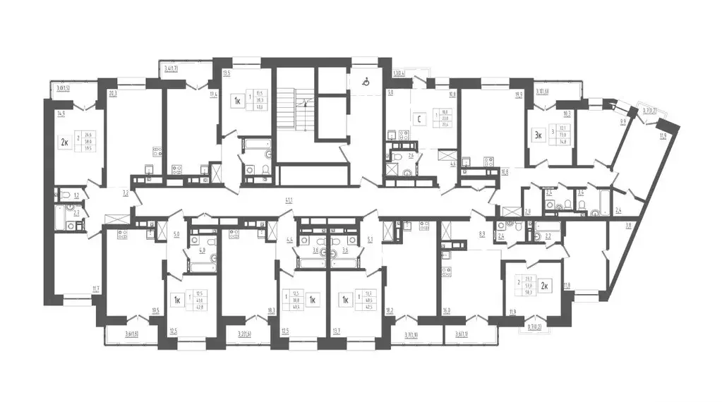 2-к кв. Ярославская область, Ярославль 1-й мкр,  (59.5 м) - Фото 1