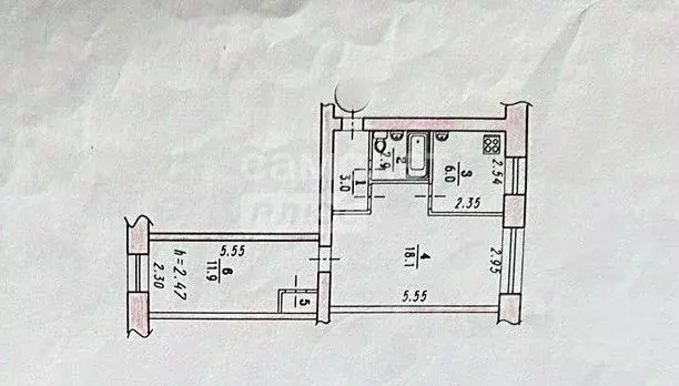 2-к кв. Омская область, Омск ул. Федора Крылова, 5 (42.6 м) - Фото 2