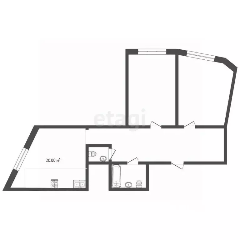 3-к кв. Крым, Ялта ул. Блюхера, 19 (72.6 м) - Фото 1