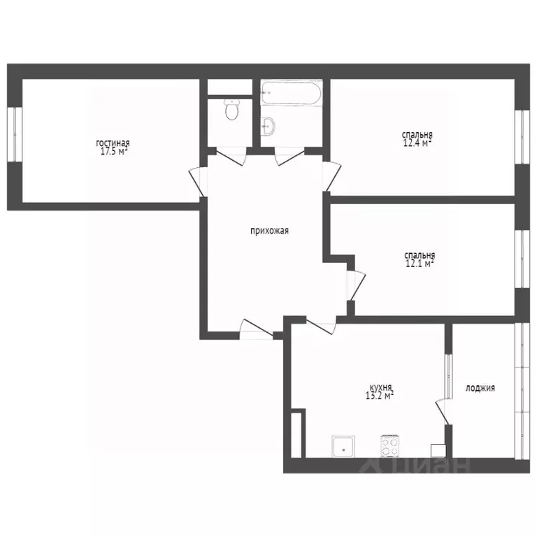 3-к кв. Ставропольский край, Ставрополь ул. Ленина, 63 (168.0 м) - Фото 2
