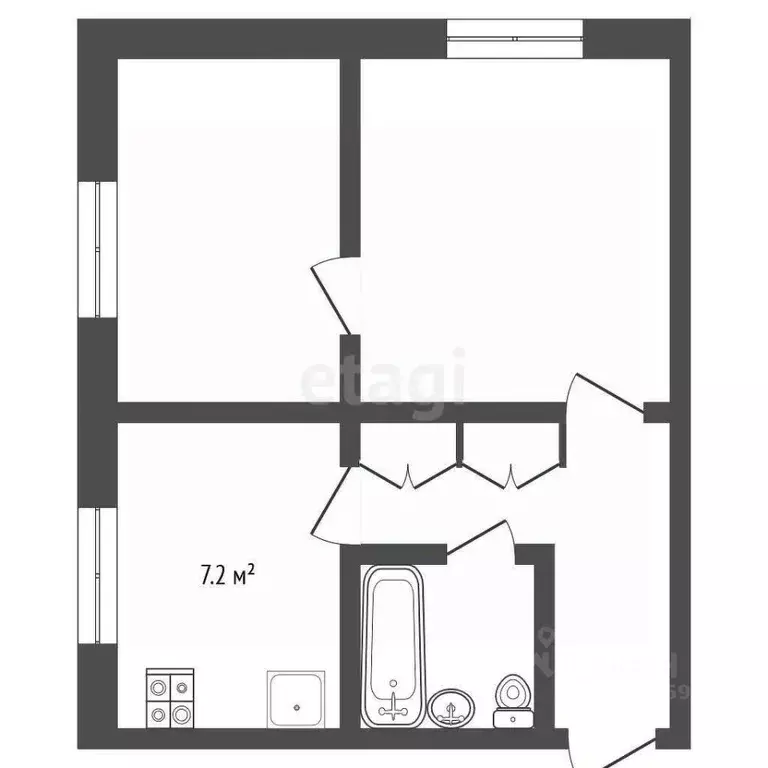 2-к кв. Тамбовская область, Тамбов Советская ул., 38А (41.7 м) - Фото 1