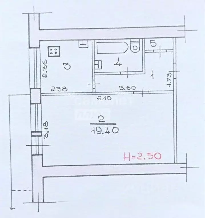 1-к кв. Волгоградская область, Волгоград Невская ул., 12 (34.1 м) - Фото 2