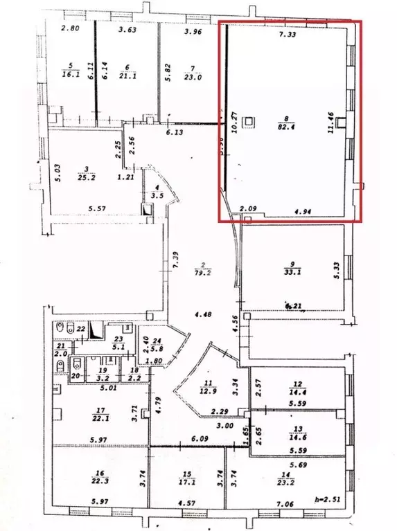 Офис в Новосибирская область, Новосибирск Красный просп., 77Б (82 м) - Фото 2