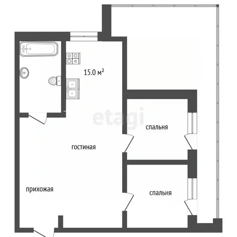 3-к кв. Крым, Ялта ул. Красных Партизан, 14Б (96.0 м) - Фото 2