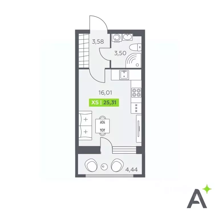 Студия Ленинградская область, Всеволожский район, Заневское городское ... - Фото 1