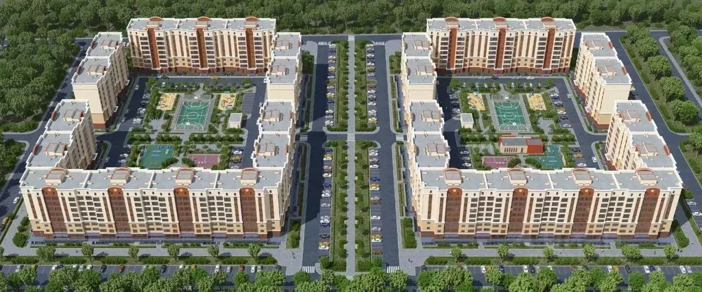 1-к кв. Крым, Евпатория Победа жилой комплекс (36.64 м) - Фото 1