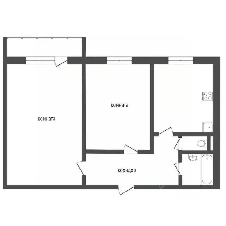 1-к кв. Костромская область, Кострома Индустриальная ул., 25 (50.3 м) - Фото 0