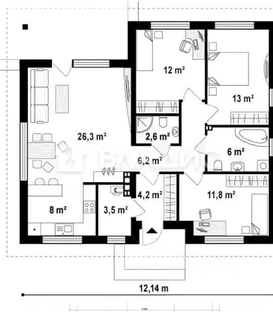 Дом в Нижегородская область, Нижний Новгород д. Ройка, ул. Луговая ... - Фото 2