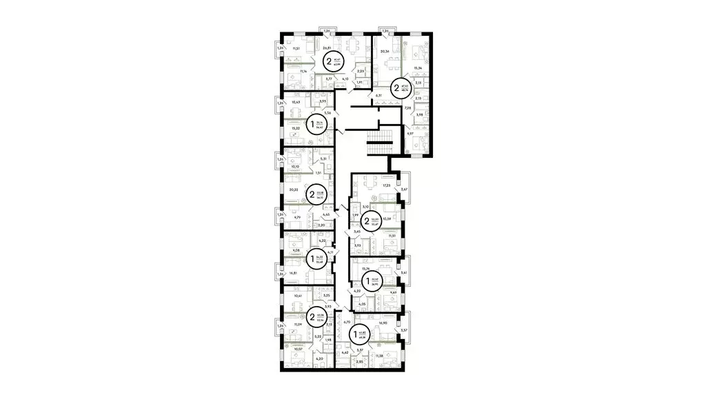 2-комнатная квартира: Тюмень, улица Александра Звягина, 3 (68.76 м) - Фото 1
