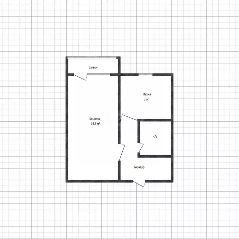 1-к кв. Адыгея, Майкоп ул. Чкалова, 77 (29.9 м) - Фото 2