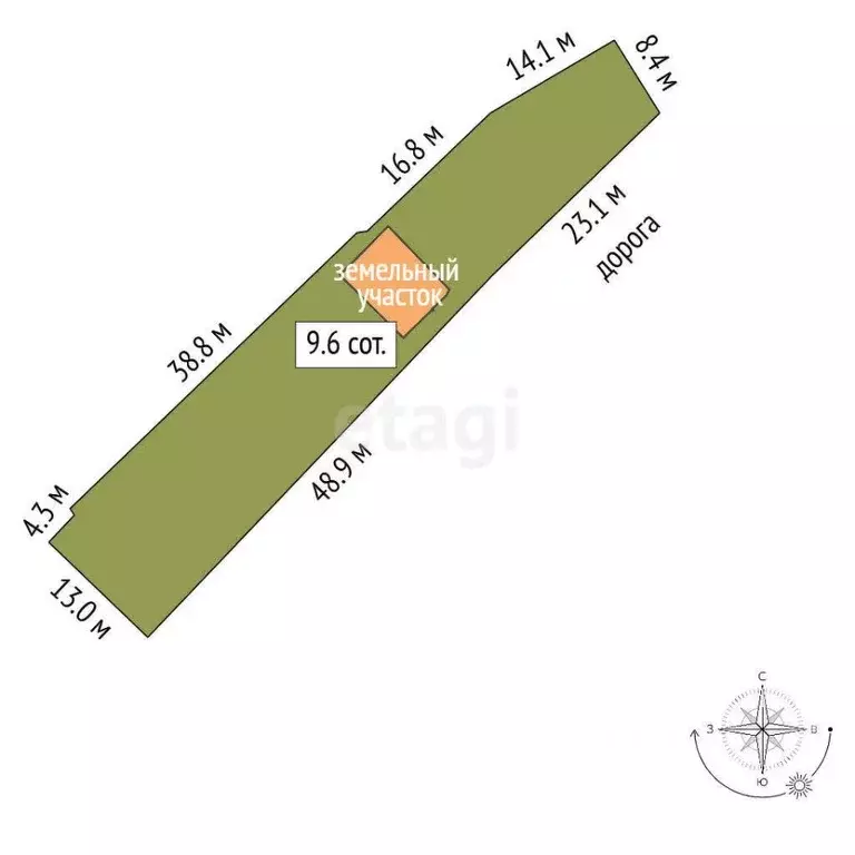 Участок в Севастополь Восход ТСН, 13 (21.0 сот.) - Фото 1