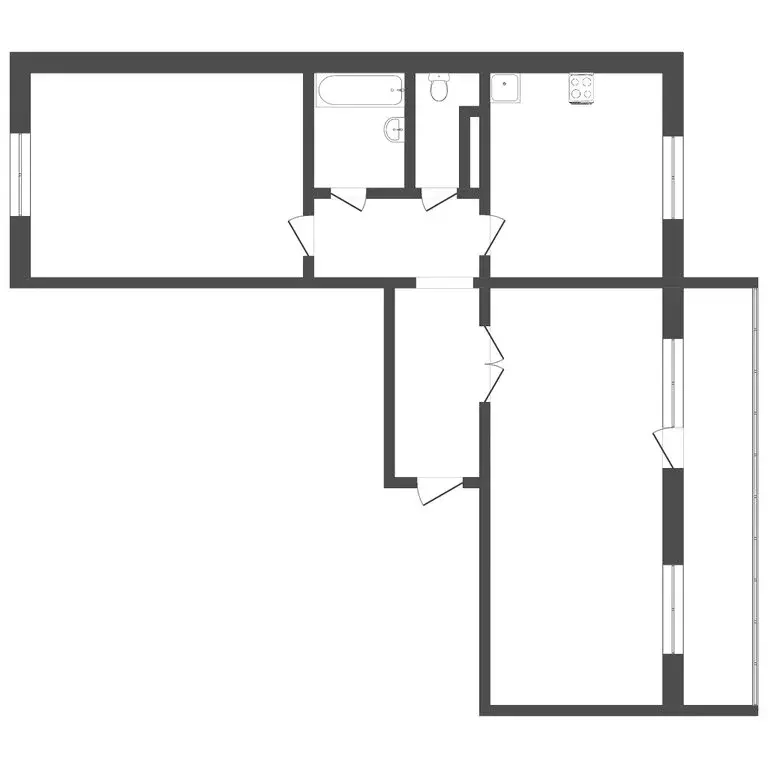 2-комнатная квартира: Пермь, улица Яблочкова, 48/2 (50.6 м) - Фото 0