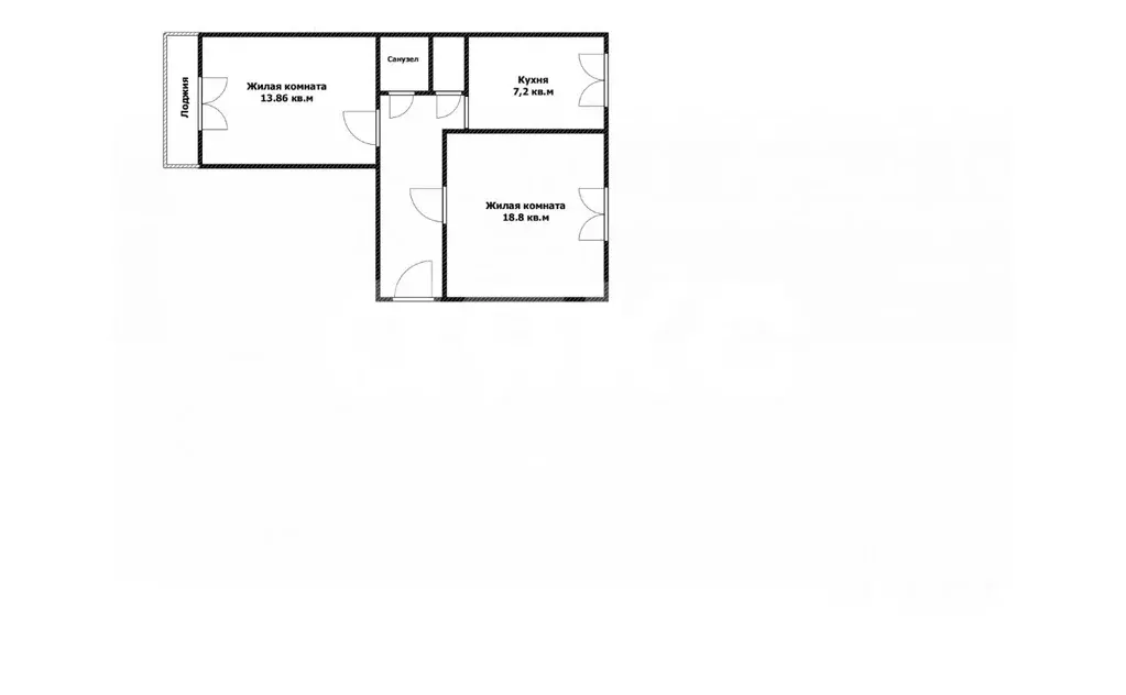 2-к кв. Адыгея, Майкоп Кирпичная ул. (49.8 м) - Фото 2