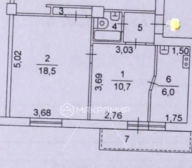 2-к кв. Челябинская область, Челябинск ул. Горького, 6 (40.1 м) - Фото 1