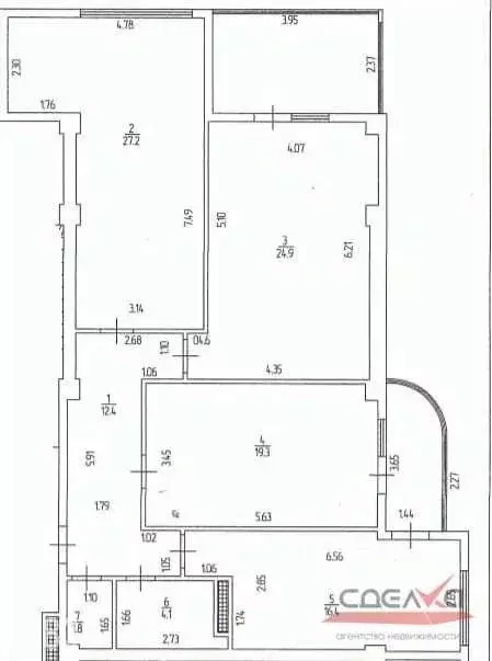 3-к кв. Севастополь ул. Сенявина, 5 (117.0 м) - Фото 2