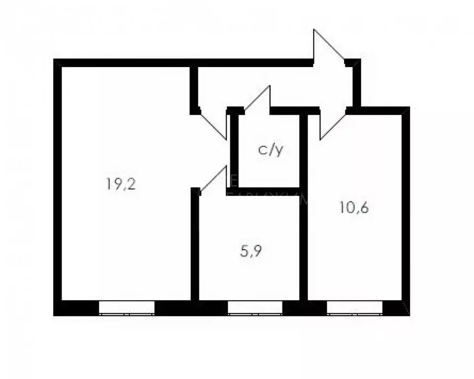 2-к кв. Тюменская область, Тюмень Текстильная ул., 17 (32.0 м) - Фото 1