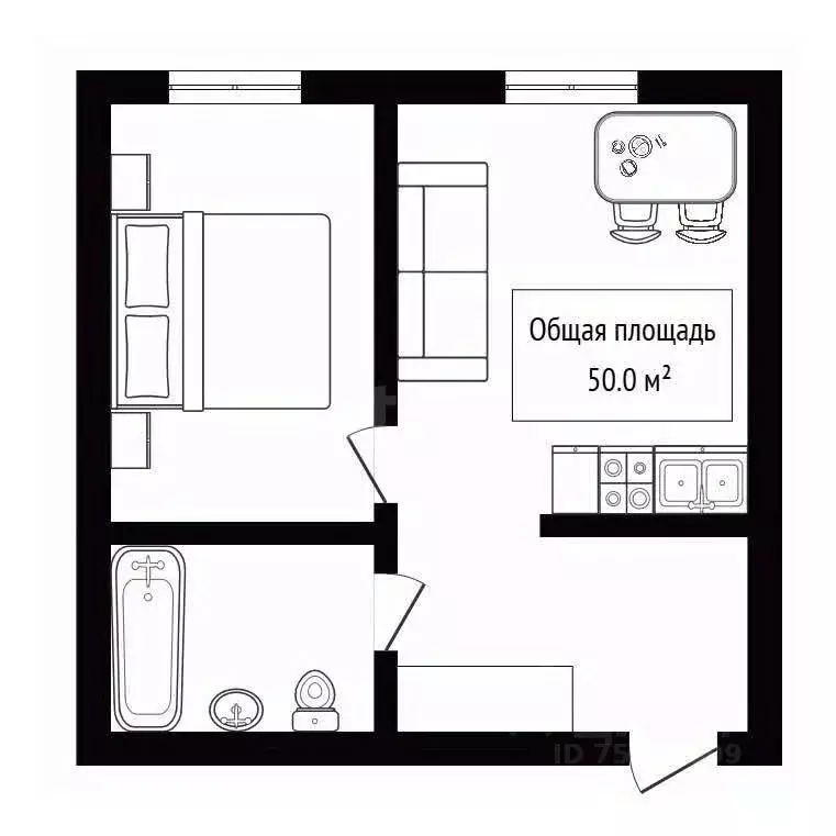 2-к кв. Алтай, Горно-Алтайск Коммунистический просп. (50.0 м) - Фото 2