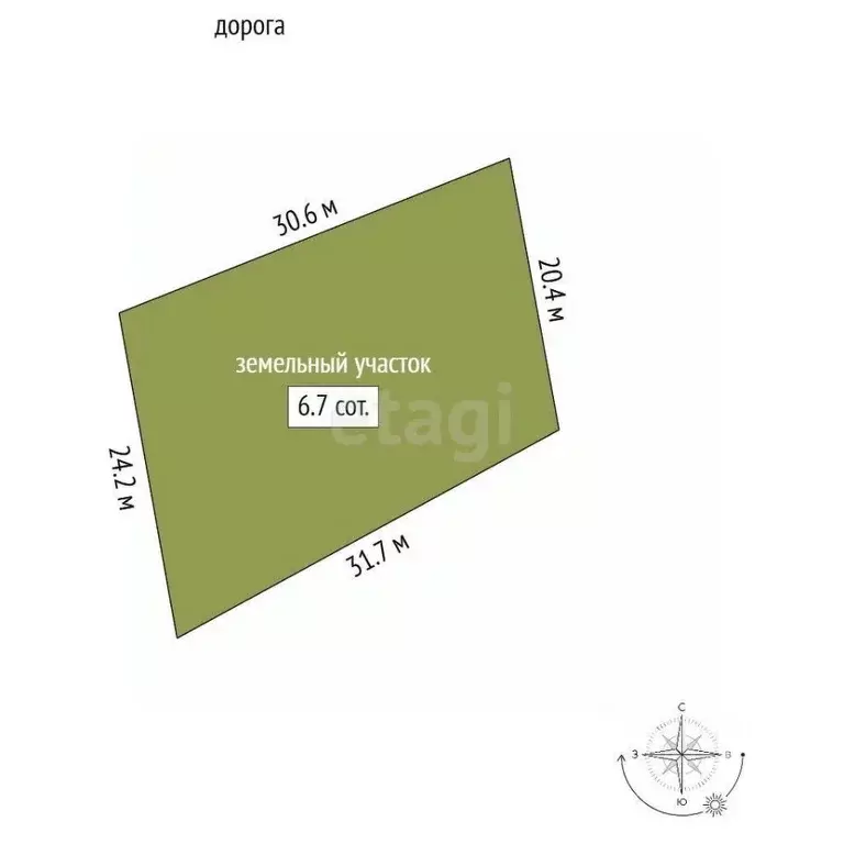 Участок в Крым, Феодосия Колос СПК, ул. Средняя (6.68 сот.) - Фото 2