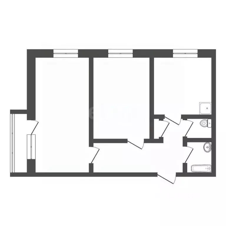 2-к кв. Кемеровская область, Юрга просп. Победы, 4А (46.7 м) - Фото 1