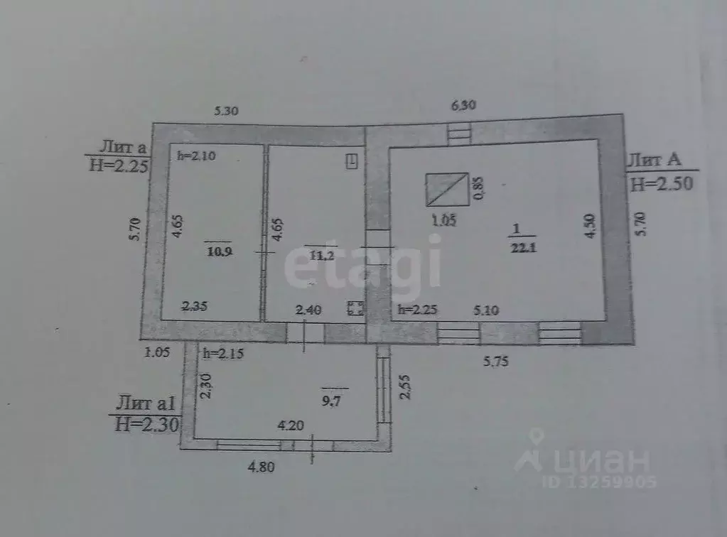 Дом в Липецкая область, Грязинский район, Двуреченский сельсовет, с. ... - Фото 2